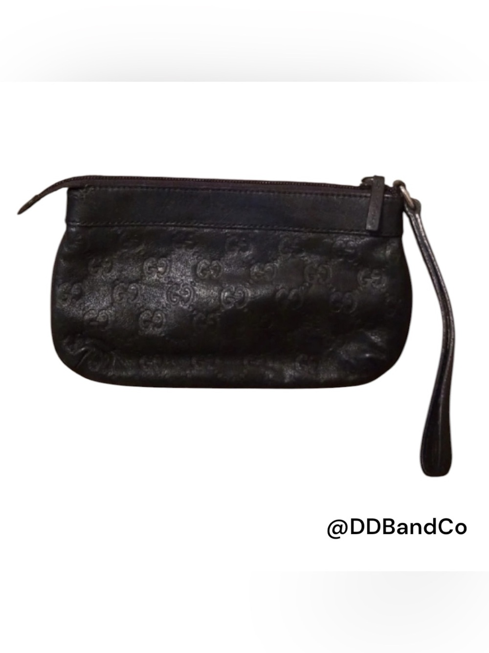 Gucci Guccissima Leather Wristlet